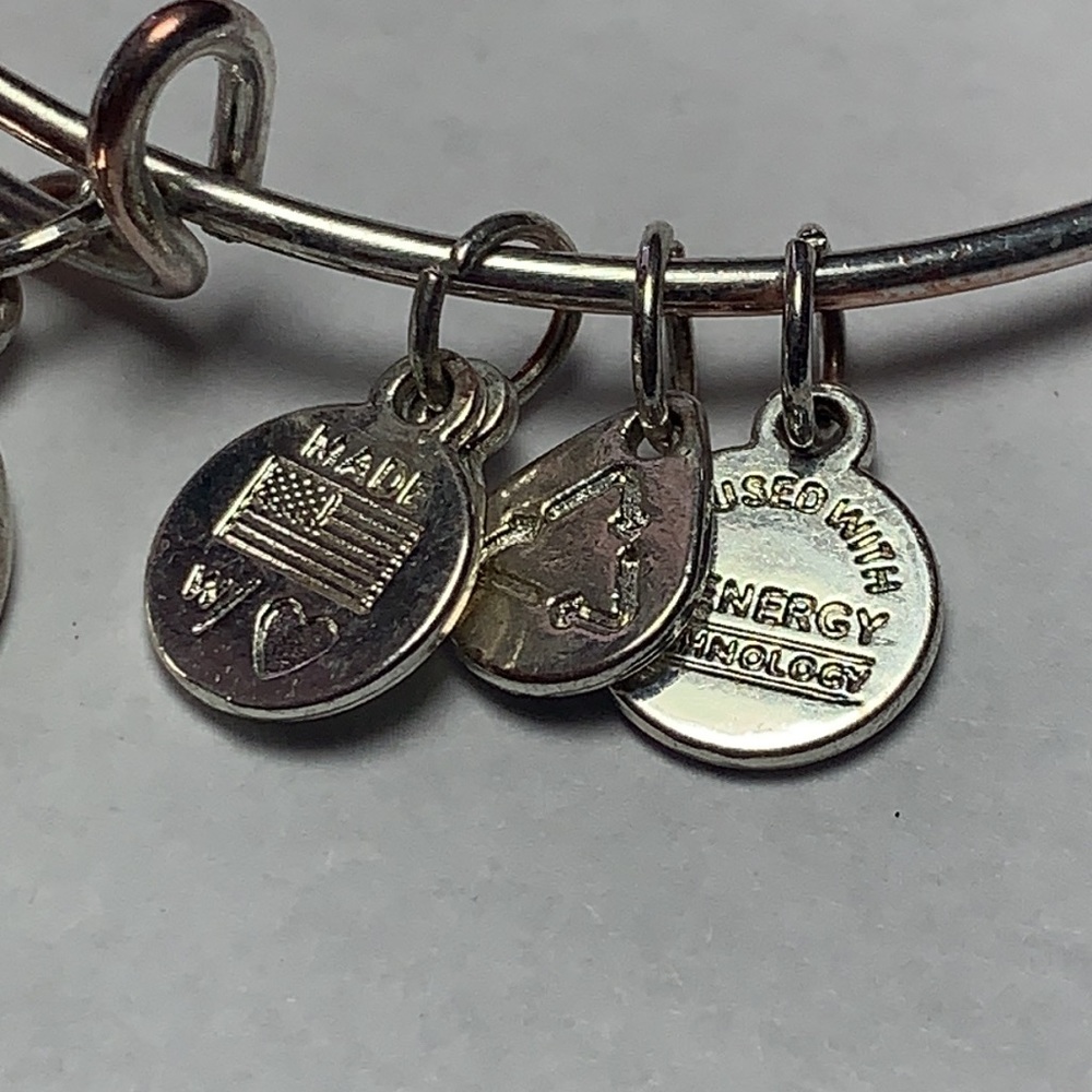 Alex and Ani Clear Stone Bangle Bracelet - Picture 3 of 5